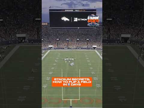 A 5️⃣-day turnaround? 🤯 #stadiumsecrets #nfl #broncos #fieldpaint #bts #empowerfieldatmilehigh